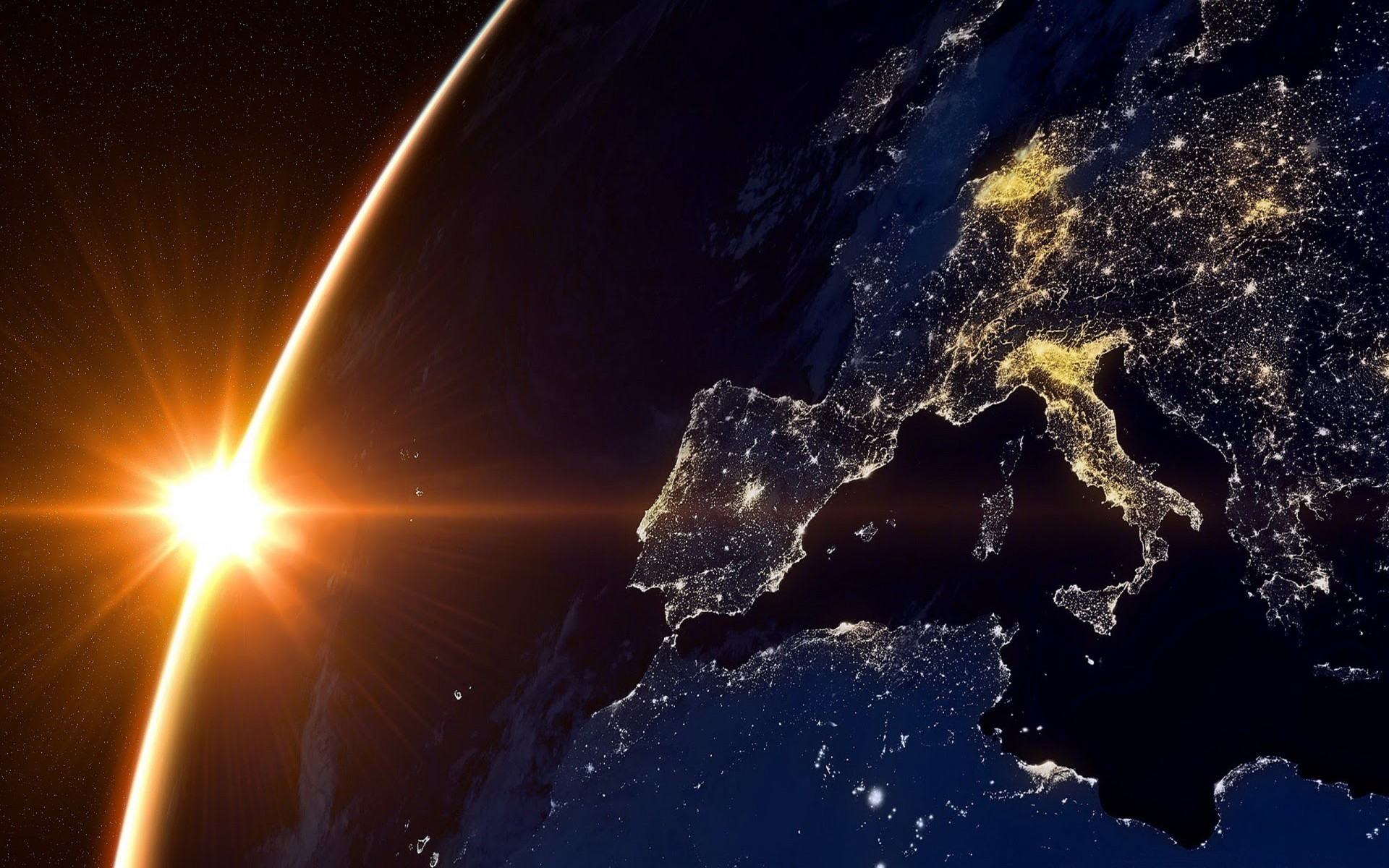 Europe at night seen from space – GlobalERP for international dealer networks